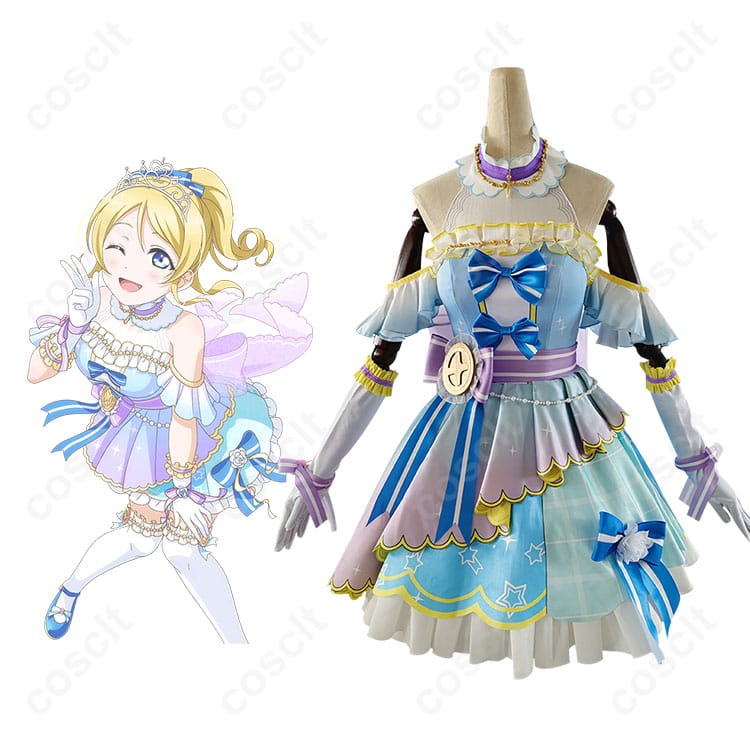 スクフェス 絢瀬絵里 コスプレ衣装 正面＆キャラ比較ショット ─ 高再現度を今すぐチェック
