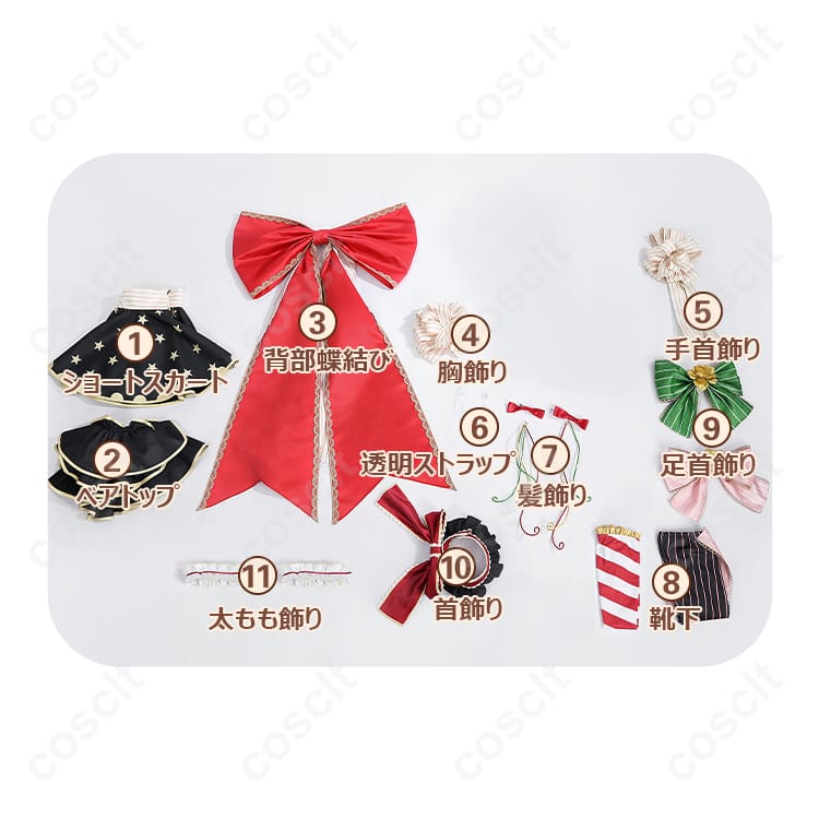 ラブライブ！シリーズ スクフェス 矢澤にこ コスプレ衣装 こころ揺れちゃうよ報酬編｜高品質な素材使用、細部再現 コスプレ通販 - 6枚目の画像