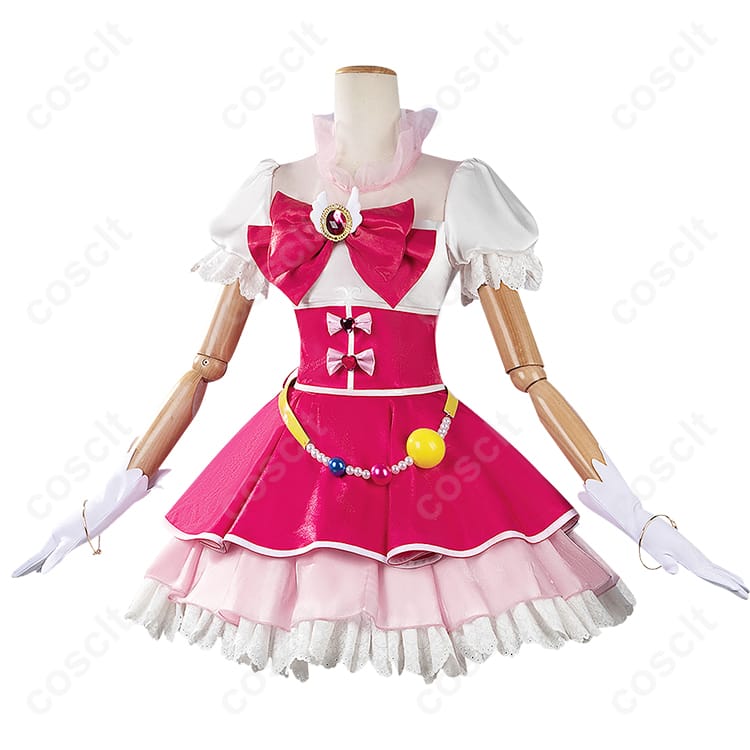 魔法つかいプリキュア! 朝日奈みらい キュアミラクル コスプレ衣装 ワンピース・蝶結び・ブレスレット付き | コスプレ通販 - 2枚目の画像