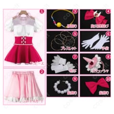 魔法つかいプリキュア! 朝日奈みらい キュアミラクル コスプレ衣装 ワンピース・蝶結び・ブレスレット付き | コスプレ通販 - 7枚目の画像（サムネイル）