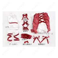しゅごキャラ！ 日奈森あむ コスプレ衣装 チェック柄ケーキドレス（オーダーメイド不可） - 4枚目の画像（サムネイル）