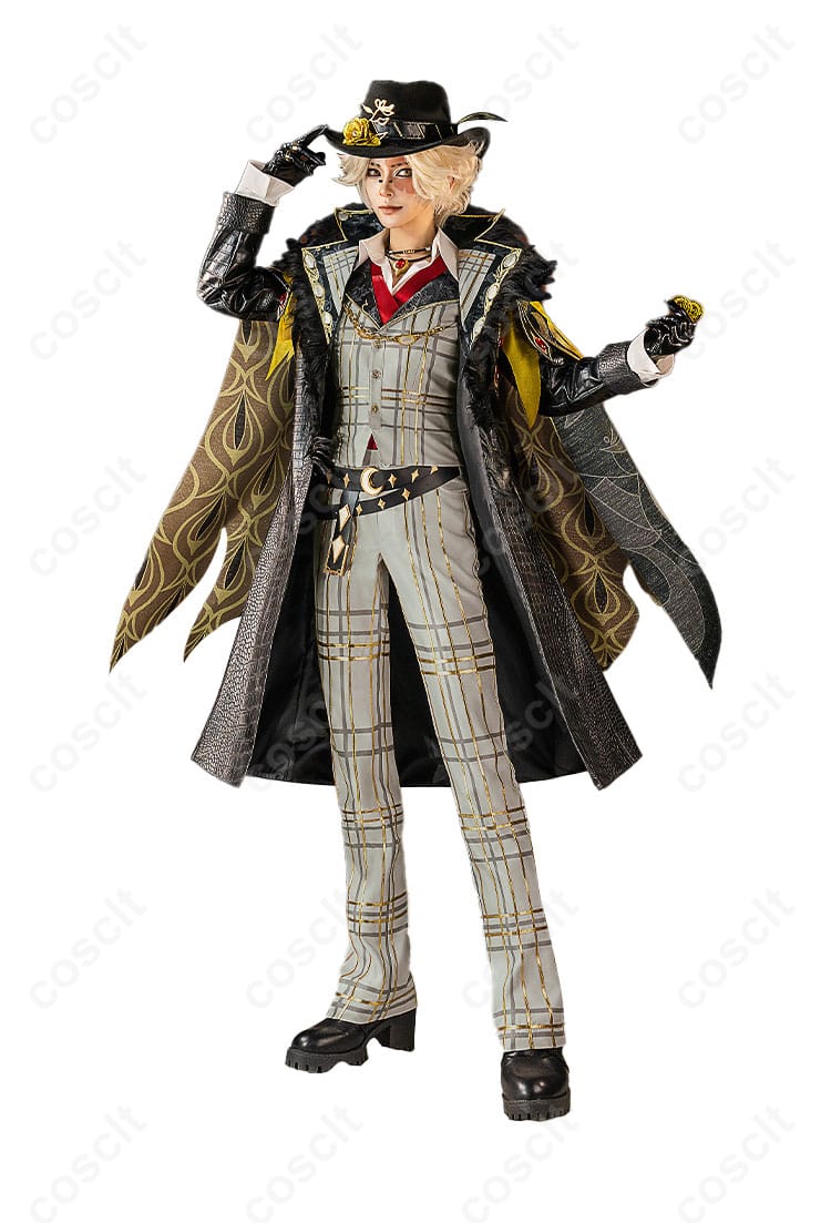 商品正面のコスプレ衣装（探鉱者・ノートン・キャンベル）のディテール。クオリティの高い仕上がり。