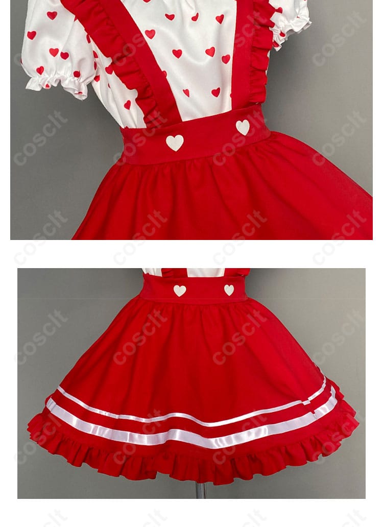 スカートの装飾細部画像。アイカツ！星宮いちごコスプレ衣装のスカートのディテール。