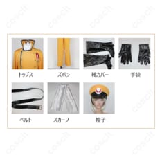 ハピネスチャージプリキュア! 幻影帝国 オレスキー コスプレ衣装 トップス、ズボン、靴カバー、手袋、ベルト、スカーフ、帽子セット - 5枚目の画像（サムネイル）