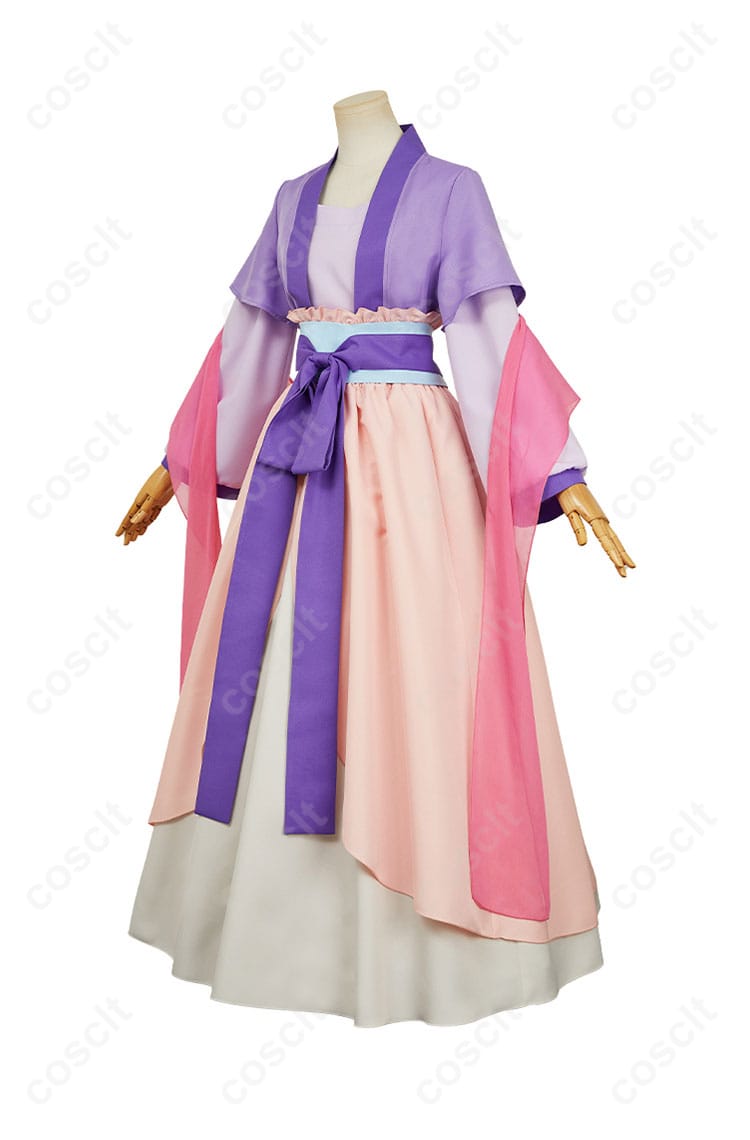 薬屋のひとりごと 猫猫（マオマオ） コスプレ衣装 左側画像。衣装の側面から見たディテールとデザインを見てみよう！