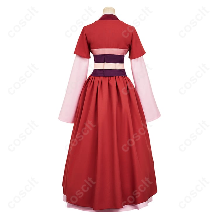 薬屋のひとりごと（薬屋） 猫猫（マオマオ） コスプレ衣装 4点セット（スカート、トップス、コルセットベルト、髪飾り） - 4枚目の画像