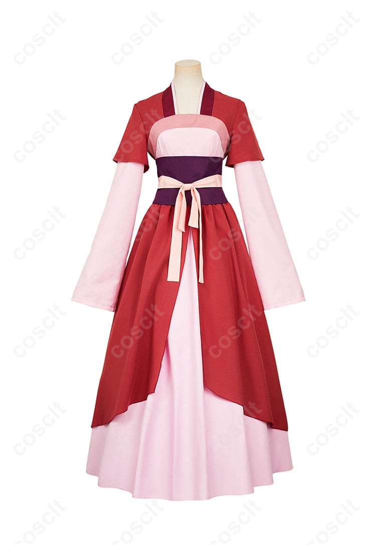 薬屋のひとりごと 猫猫（マオマオ）コスプレ衣装正面図。細部まで忠実に再現されたデザインが特徴。