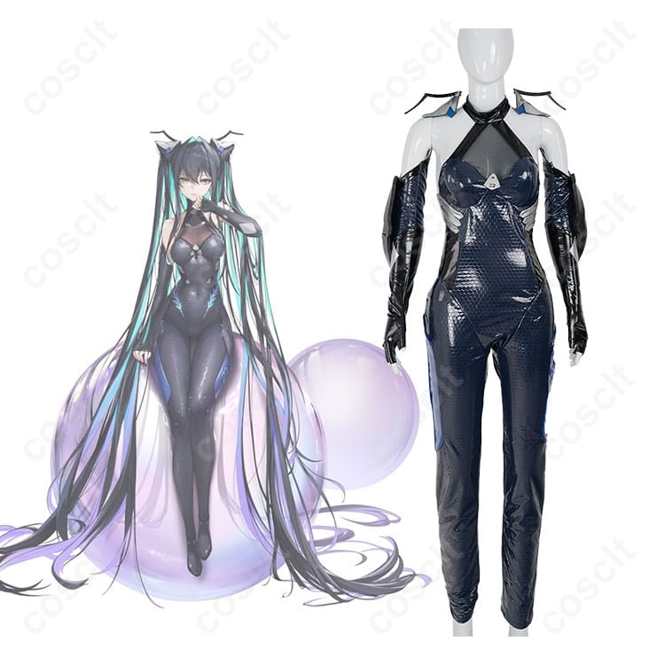 商品服装とキャラクターの結びつきを示した画像。リトルマーメイド（セイレーン）のコスプレ衣装を忠実に再現。