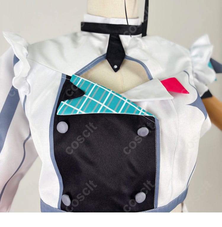 IRyS（アイリス）ブライト衣装の襟部分の装飾ディテール。精密な刺繍と華やかなデザインが特徴。