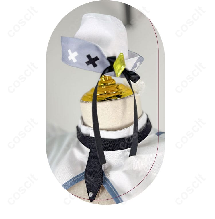 IRyS（アイリス）のブライト衣装に合わせた帽子の装飾ディテール。エレガントで個性的なデザイン。