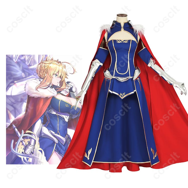 FGO Fate/Grand Order アルトリア・ペンドラゴン（セイバー） コスプレ衣装 服装とキャラクターの詳細な一致