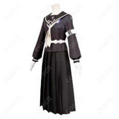 HUNDRED LINE -最終防衛学園- 雫原比留子 コスプレ衣装（コスプレ通販） トップス・スカート・ベルト・スカーフ・手袋・腕章セット 高忠実度再現 - 2枚目の画像（サムネイル）