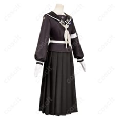 HUNDRED LINE -最終防衛学園- 雫原比留子 コスプレ衣装（コスプレ通販） トップス・スカート・ベルト・スカーフ・手袋・腕章セット 高忠実度再現 - 3枚目の画像（サムネイル）
