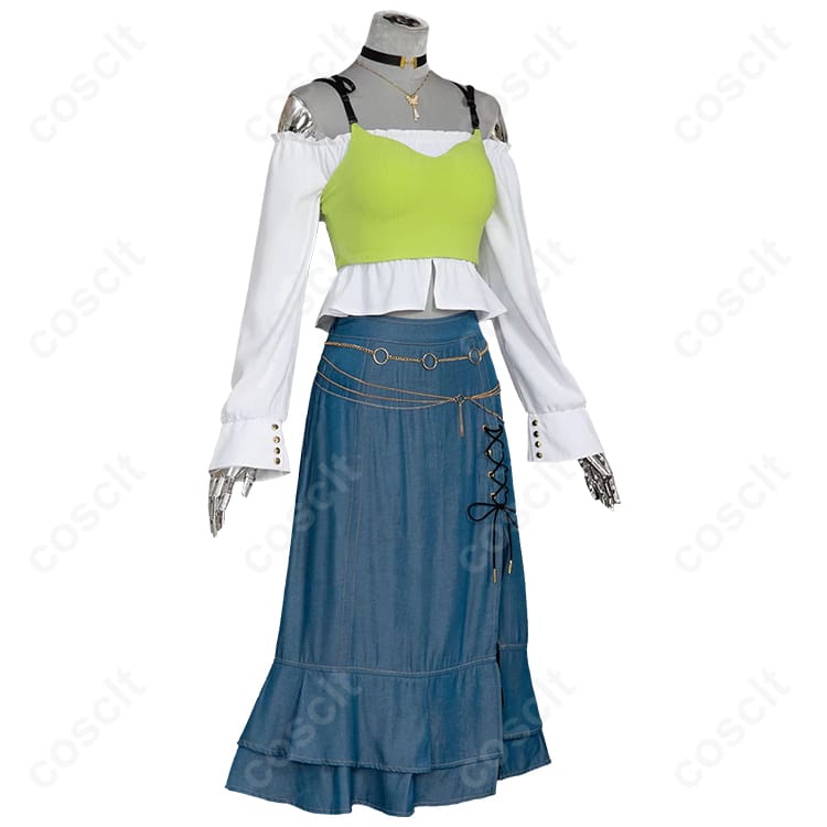 プロジェクトセカイ（プロセカ） 白石杏 コスプレ衣装 Livelylady Dress（忠実再現・透湿素材使用） - 2枚目の画像