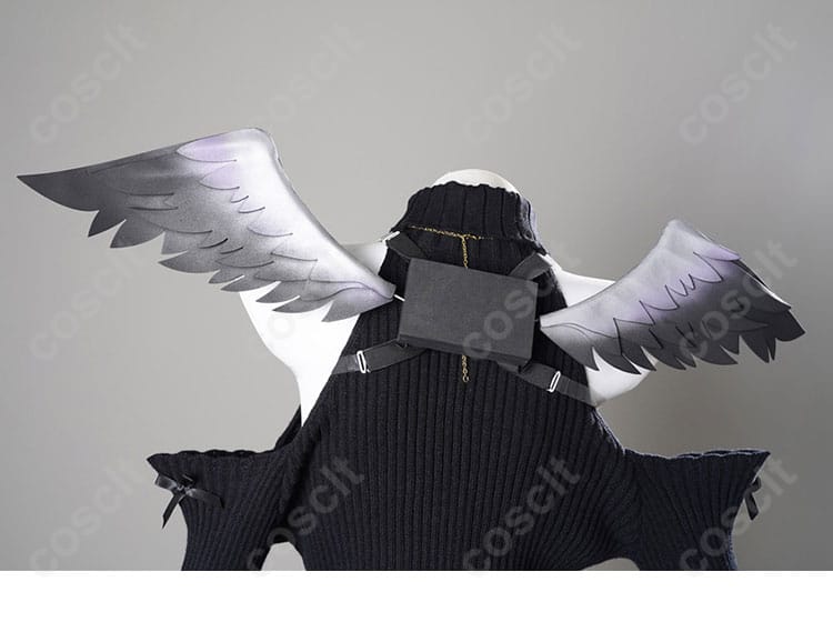 天音こなた・天音かなたの妹 コスプレ衣装の背飾り細部、ファンタジックで印象的なデザイン