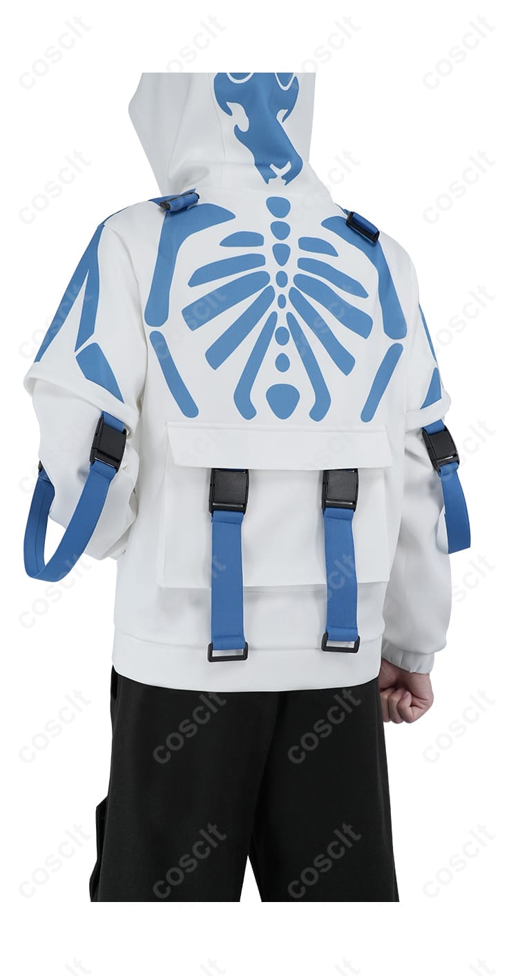 WIND BREAKER 名取慎吾 コスプレ衣装の背面装飾細部。背中のデザインと精緻な仕上がり。