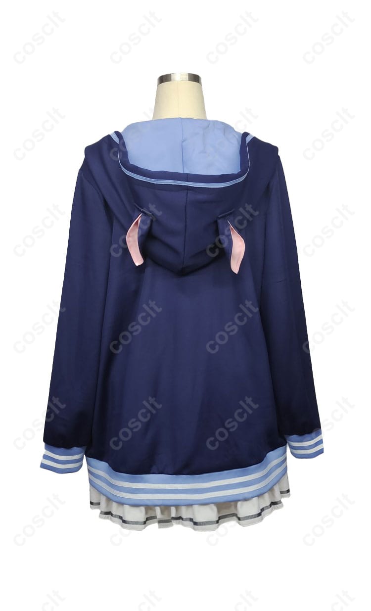錦あすみ コスプレ衣装 背面の詳細。キャラクターの背面デザインに忠実に仕上げられたコスプレ衣装。