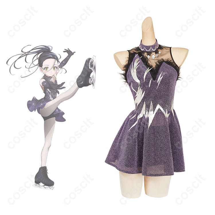 商品正面図｜メダリストの狼嵜光のフィギュアスケート衣装の正面ビュー