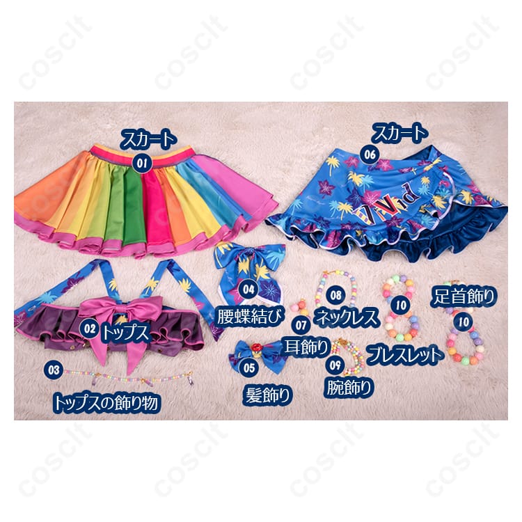アイカツ！シリーズ アイカツオンパレード！ 神崎美月 コスプレ衣装 - 透け感のある優雅なデザインで忠実再現、イベントや撮影に最適 - 4枚目の画像