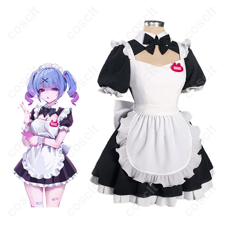 初音ミク ラビットホール メイド服 コスプレ衣装とキャラクターの融合イメージ。可愛いデザインで魅力的なコスプレ衣装。コスプレ通販にも最適。