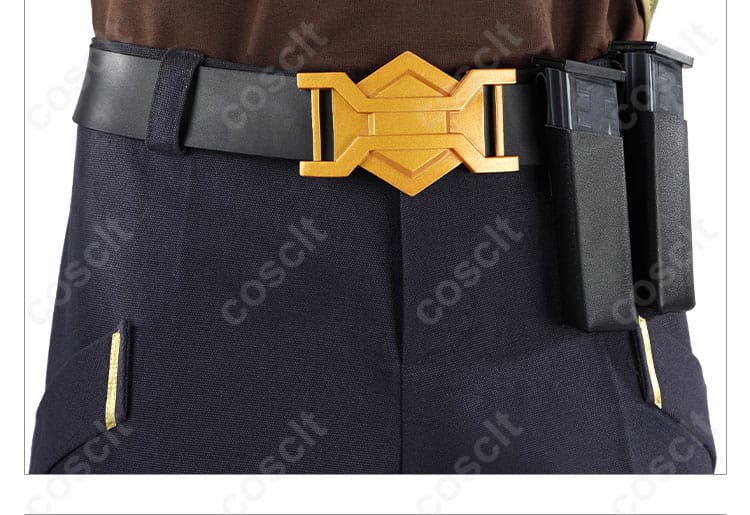 腰帯装飾の詳細。テホのコスプレ衣装の腰帯が精巧に仕上げられています。
