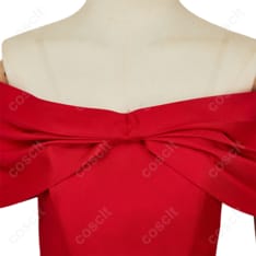 謎解きはディナーのあとで（謎ディナ） 宝生麗子 コスプレ衣装 『謎ディナ』コスプレ衣装 ワンピース・ベルト・透明ストラップ付き 高忠実度再現 - 5枚目の画像（サムネイル）