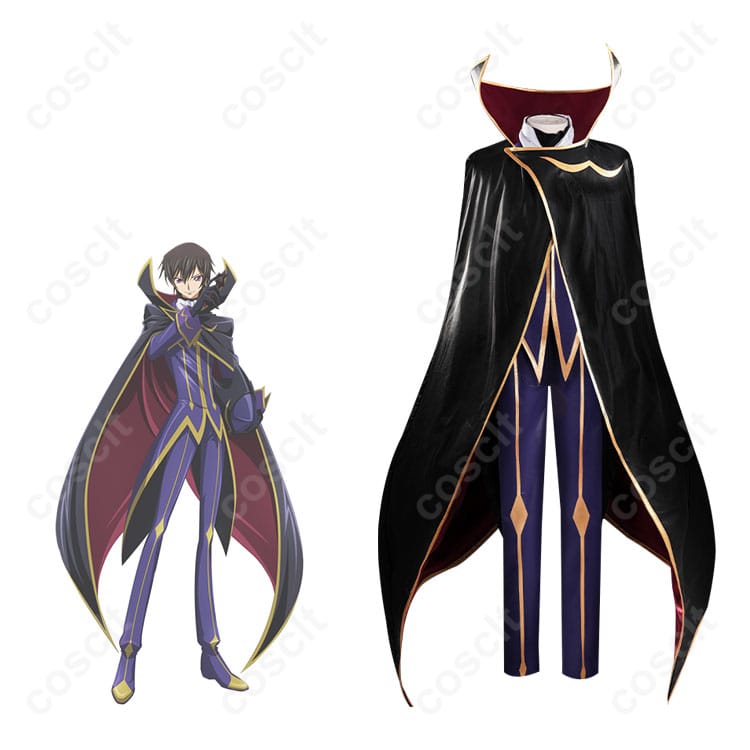 ルルーシュ・ランペルージ コスプレ衣装 黒の騎士団版とキャラクターの詳細なコスプレイメージ。コードギアス ファン必見！