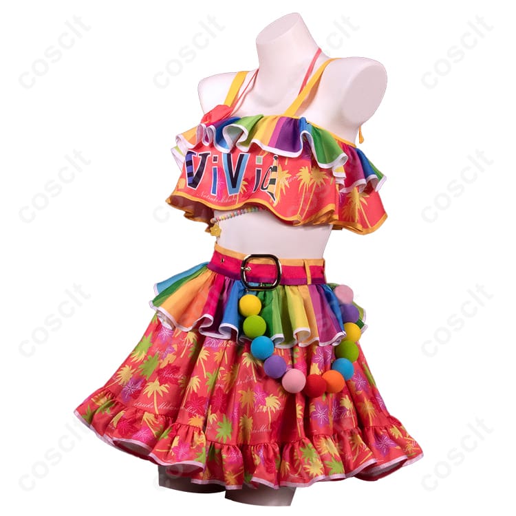アイカツ！シリーズ アイカツオンパレード！ 夏樹みくる コスプレ衣装（インナー、トップス、レッグカバー、スカート等セット） - 2枚目の画像