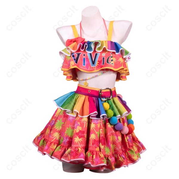 アイカツ！シリーズ アイカツオンパレード！ 夏樹みくる コスプレ衣装（インナー、トップス、レッグカバー、スカート等セット）