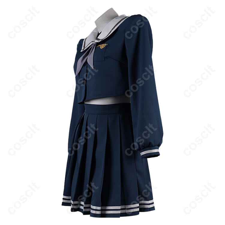 BanG Dream!（バンドリ！） BanG Dream! It's MyGO!!!!! 若葉睦 コスプレ衣装 月ノ森女子学園 制服 ダークブルー（忠実再現、快適な着心地） - 2枚目の画像