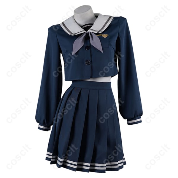 BanG Dream!（バンドリ！） BanG Dream! It's MyGO!!!!! 若葉睦 コスプレ衣装 月ノ森女子学園 制服 ダークブルー（忠実再現、快適な着心地）