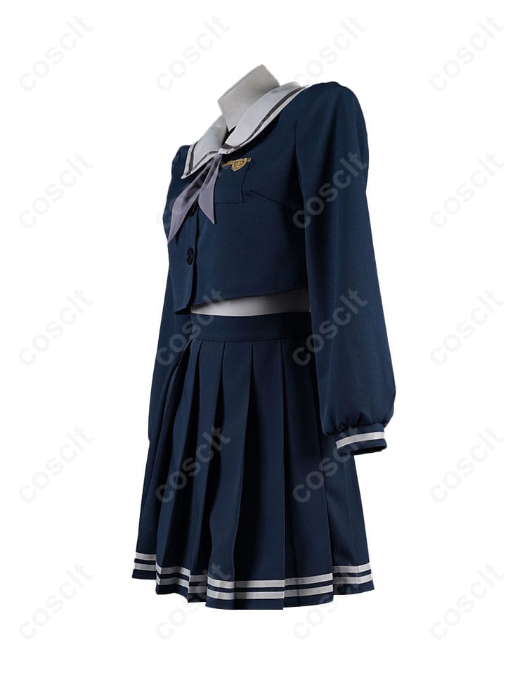 若葉睦 コスプレ衣装 月ノ森女子学園 制服 ダークブルー サイドビューの画像