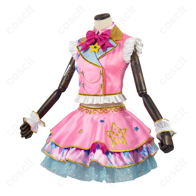アイカツスターズ!（アイスタ） 虹野ゆめ ピンクスターコーデ コスプレ衣装 | 高再現度・快適な着心地 - 2枚目の画像