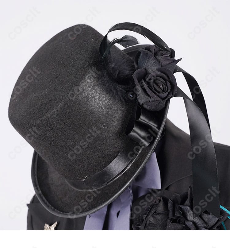 シエルのコスプレ衣装 27巻 衣装に付属する帽子の装飾ディテール。リボンと豪華なデザイン。