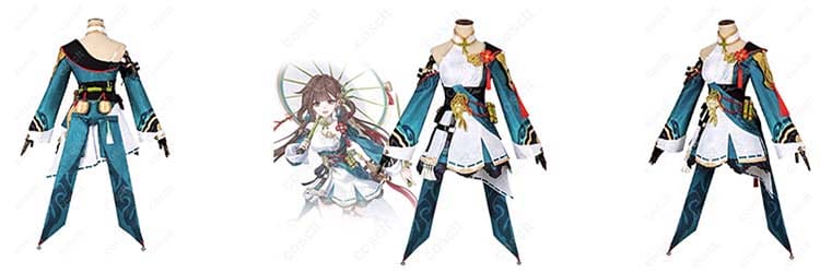 李素裳「風来義侠」コスプレ衣装｜ワンピース＋髪飾りセット付き・崩壊3rd 高再現コスプレ通販
