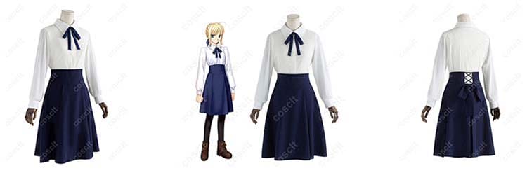 セイバー 私服 コスプレ衣装｜Fate/stay night ポケット付き・高再現＆快適仕様