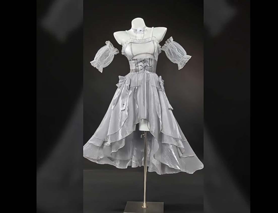 勝利の女神：NIKKE シンデレラ ガラスのプリンセス コスプレ衣装｜Cinderella 高再現ドレス
